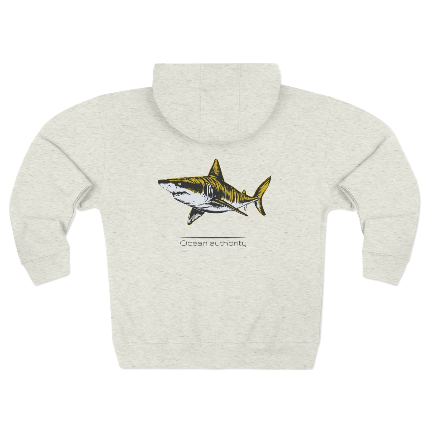 Tiger Shark "Ocean authority" Graphic Unisex Comfort Zip Hoodie