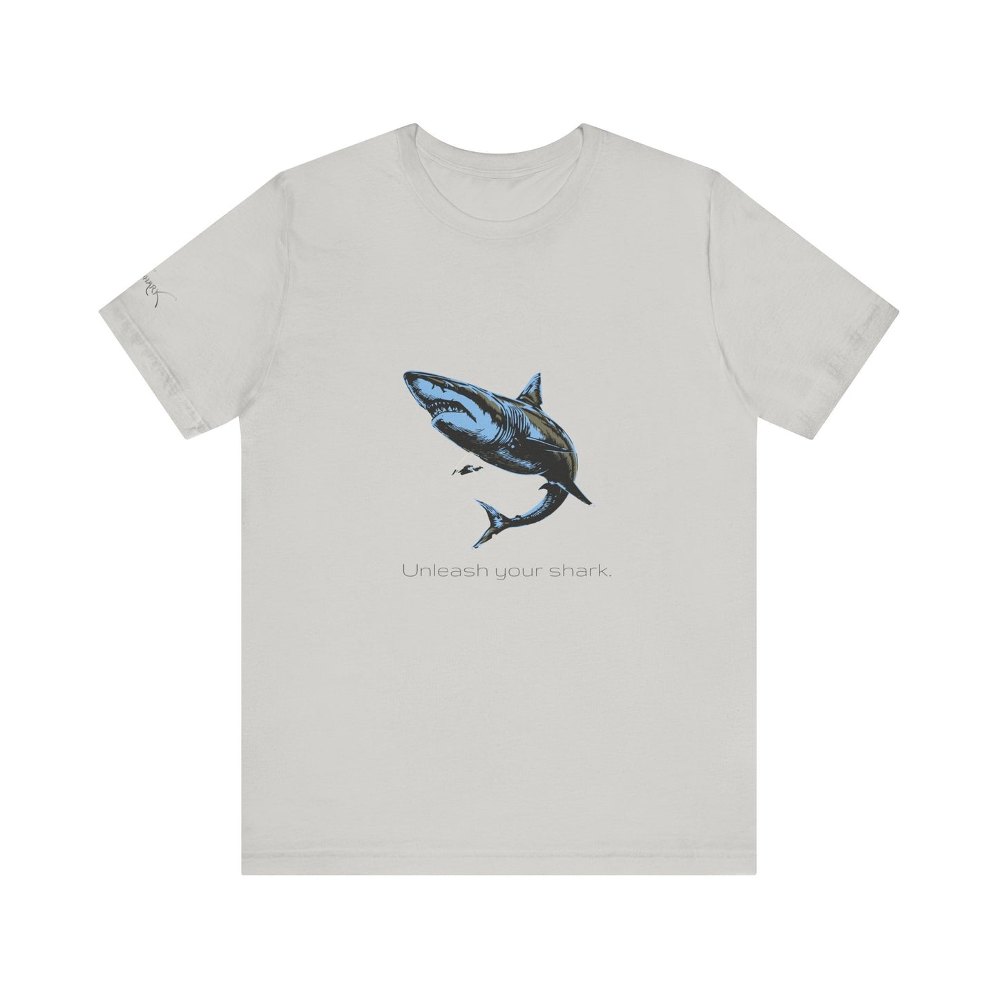 Great White Shark "Unleash your shark" Graphic Unisex Jersey Tee