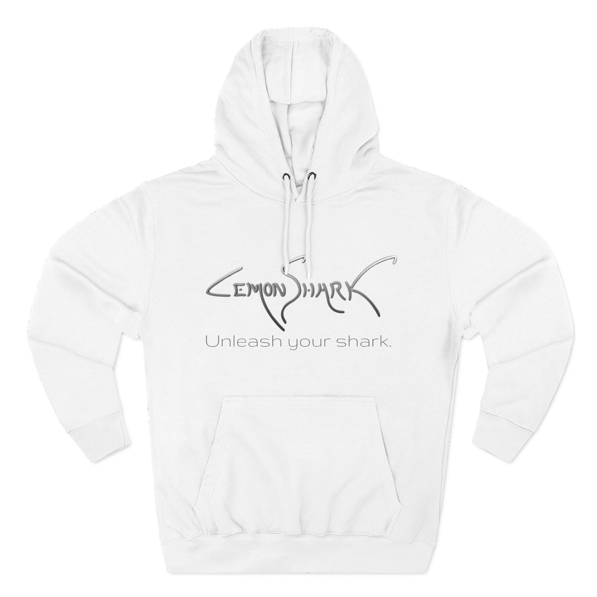 Shark Pullover Hoodie - Retro SeaBlue (Logo on Front)