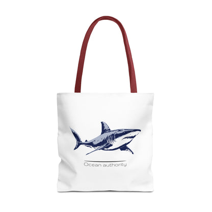 Shark Tote Bag — 'Ocean Authority' & 'Unleash Your Shark' Printed Tote