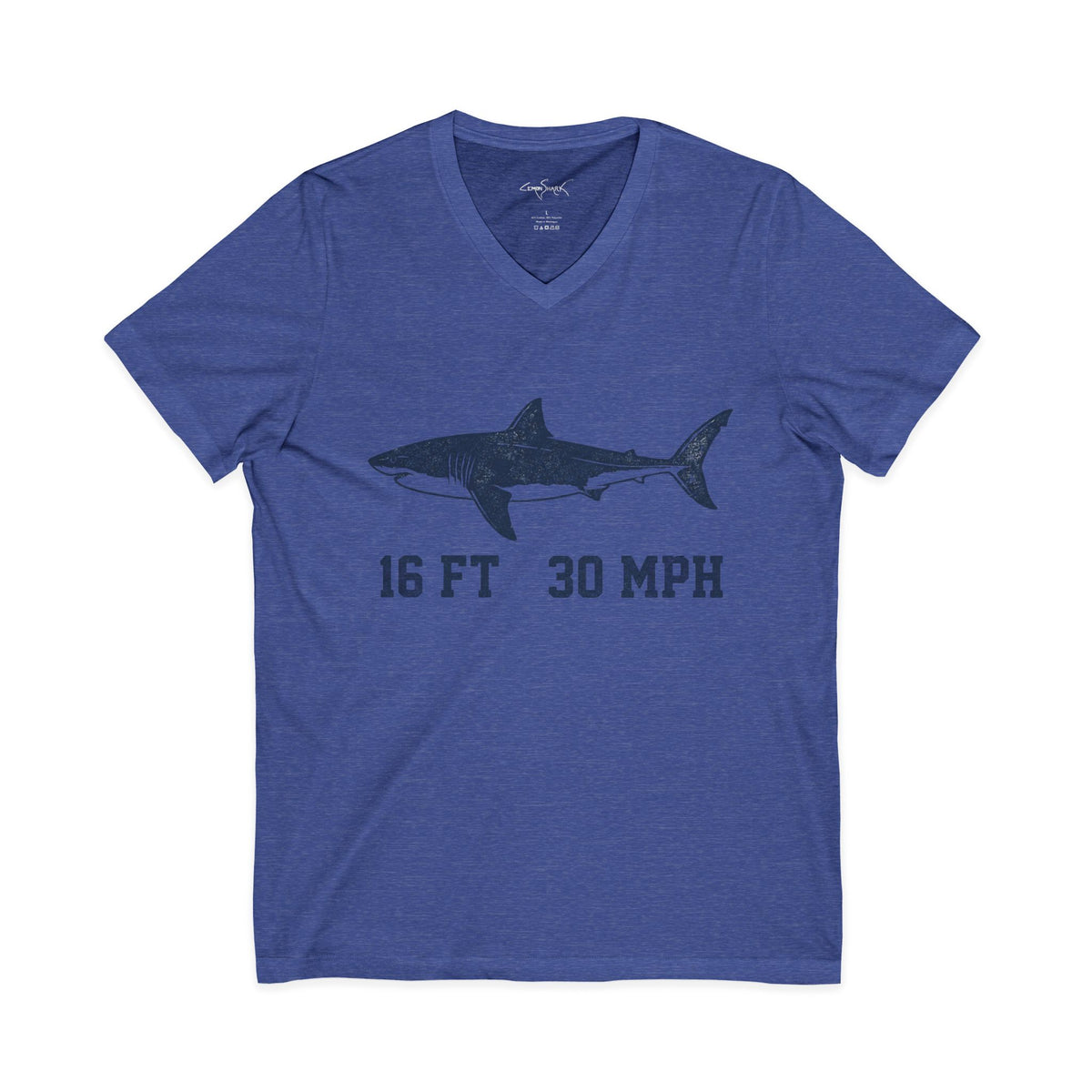 Shark V-Neck Tee - Stats