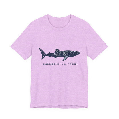 Shark Tee –  Whale Shark Silhouette "Biggest Fish In Any Pond"