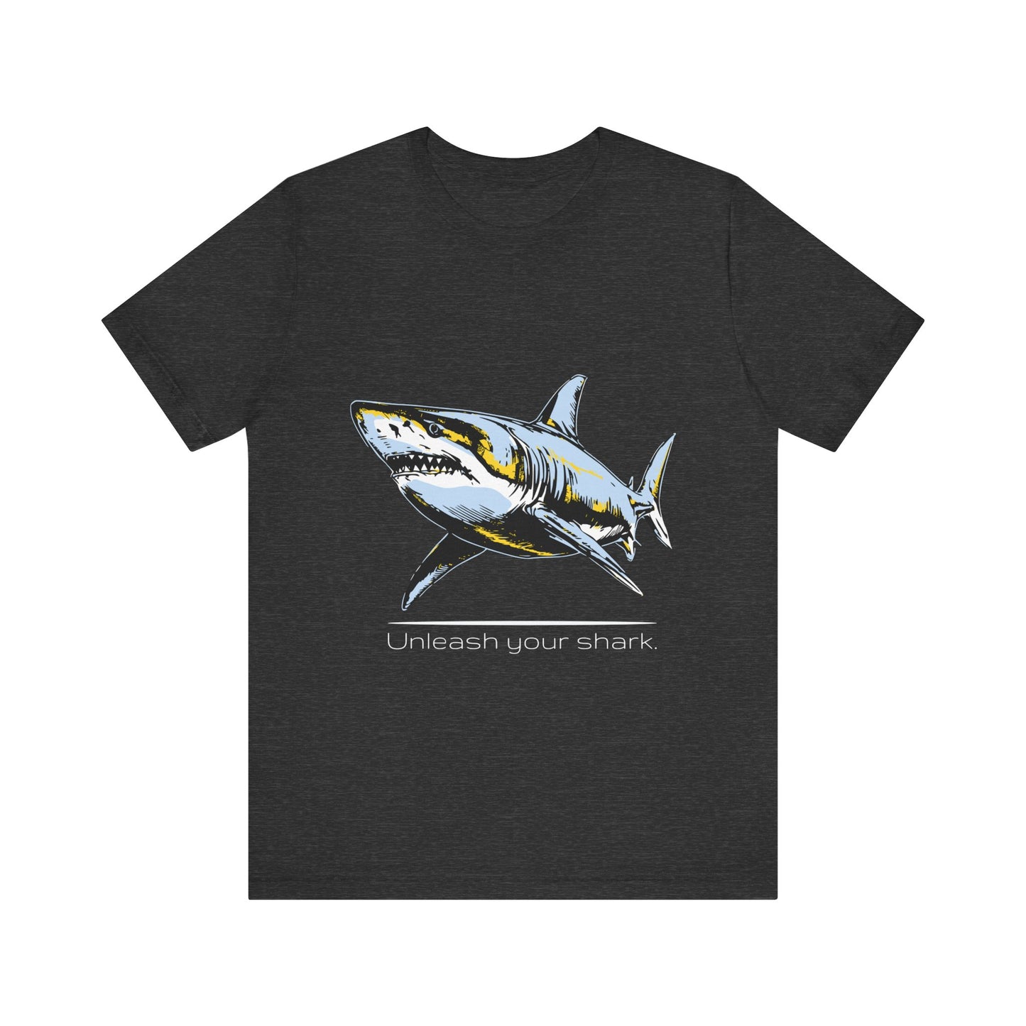 Great White Shark Ultimate "Unleash your shark" Graphic Unisex Jersey Tee