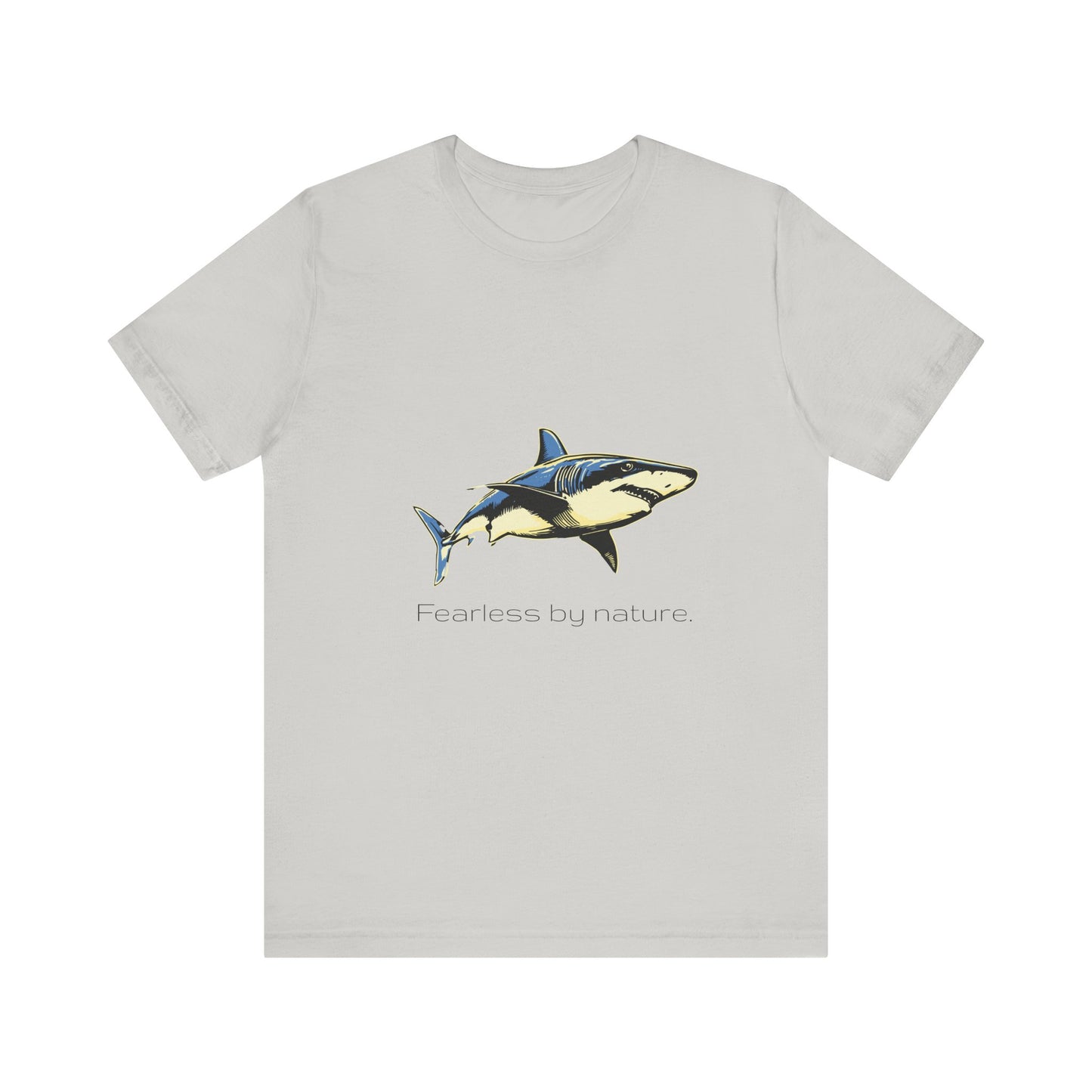 Great White Shark "Fearless by nature" Graphic Unisex Jersey Tee