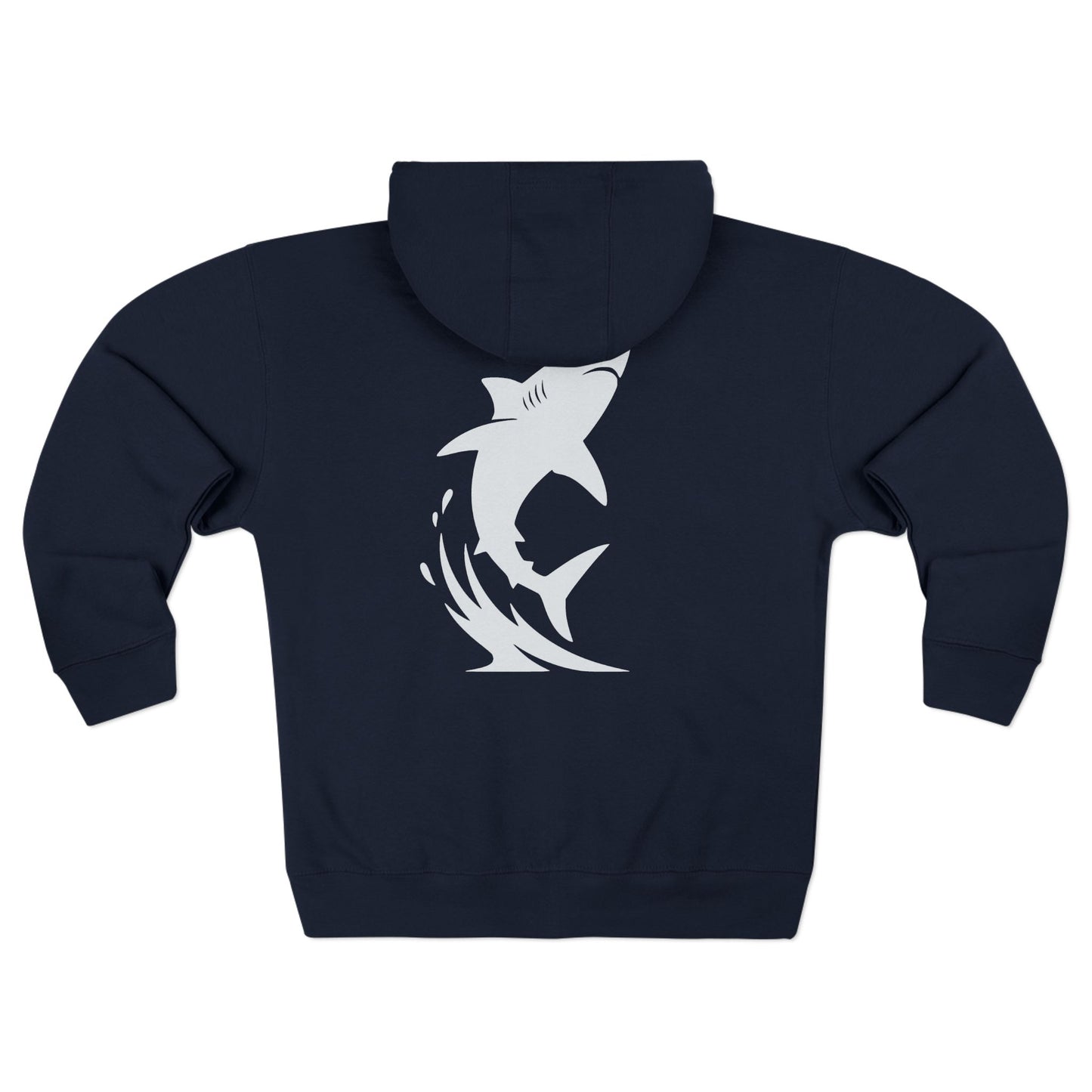 Shark Zip Hoodie - Breach White