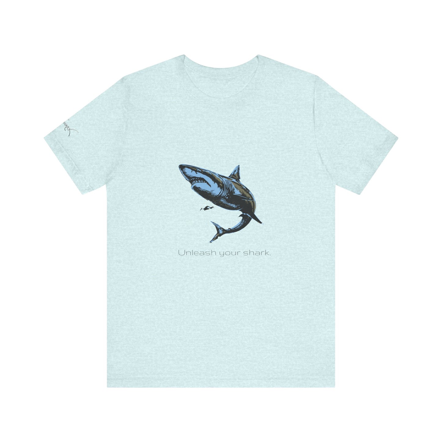 Great White Shark "Unleash your shark" Graphic Unisex Jersey Tee
