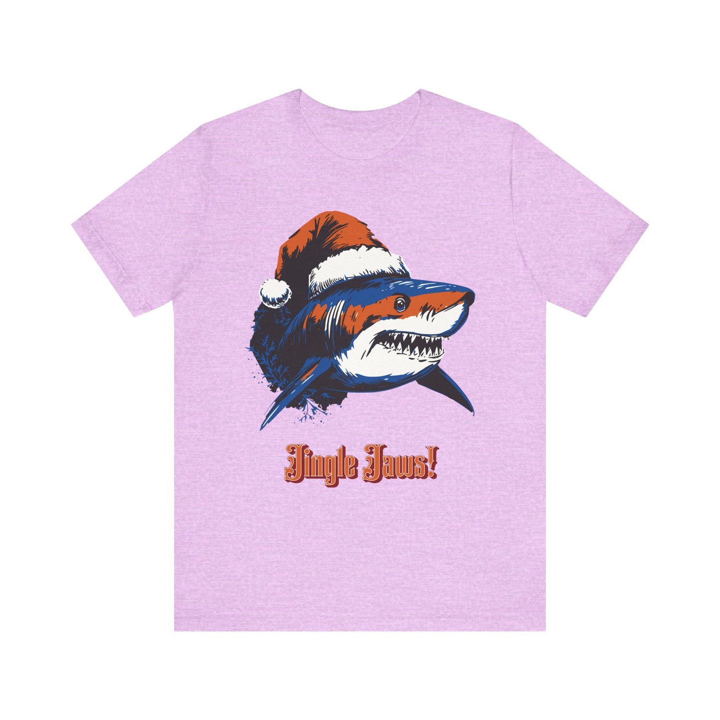 Christmas Shark Tee - Jingle Jaws Graphic Unisex Jersey Tee