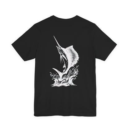 Sailfish Tee - Sailfish Club Inverted Leap (Badge on Front)