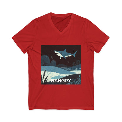 •V• Shark V-Neck Tee - Hangry