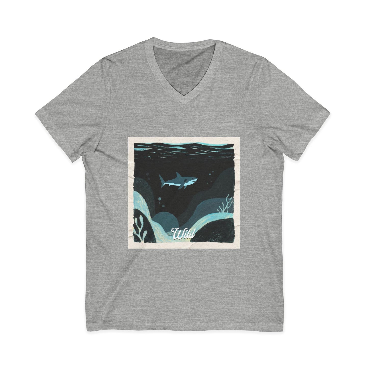 V • Shark V-Neck Tee - Wild