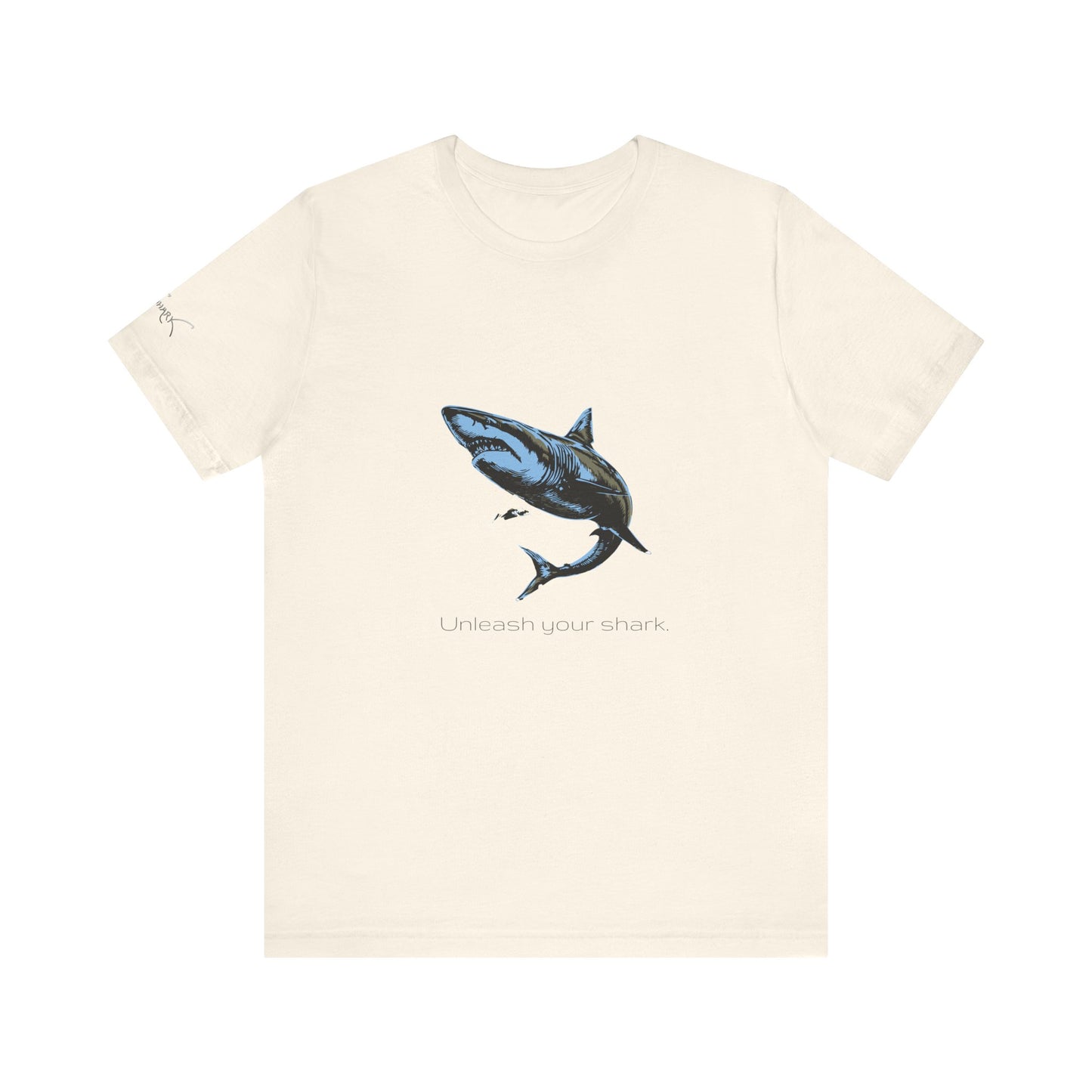 Great White Shark "Unleash your shark" Graphic Unisex Jersey Tee