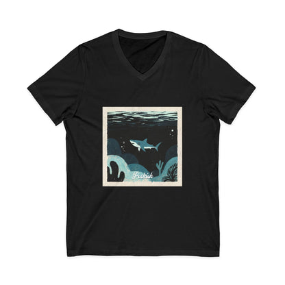 •V• Shark V-Neck Tee - Peckish