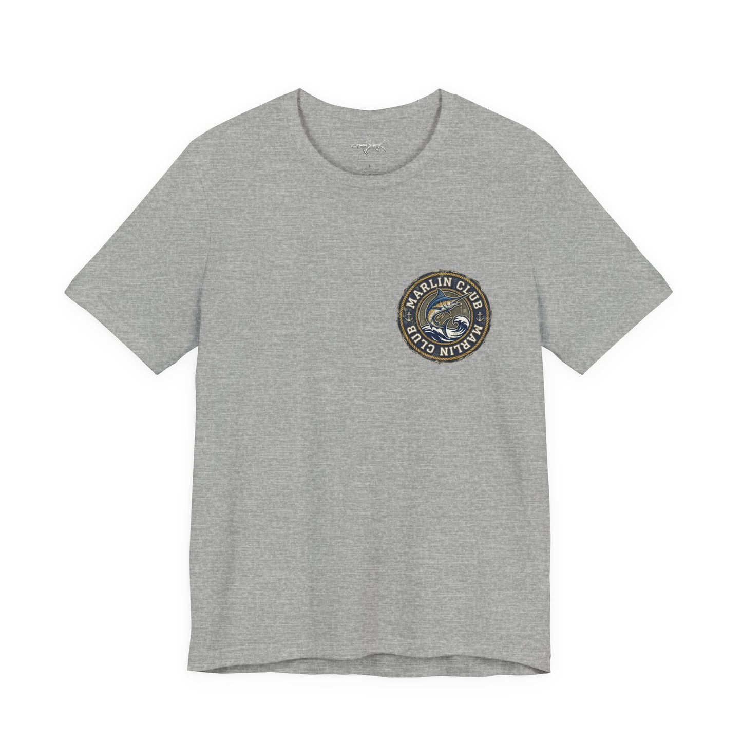 Marlin Club Tee - Back Image (Small Badge on Front)