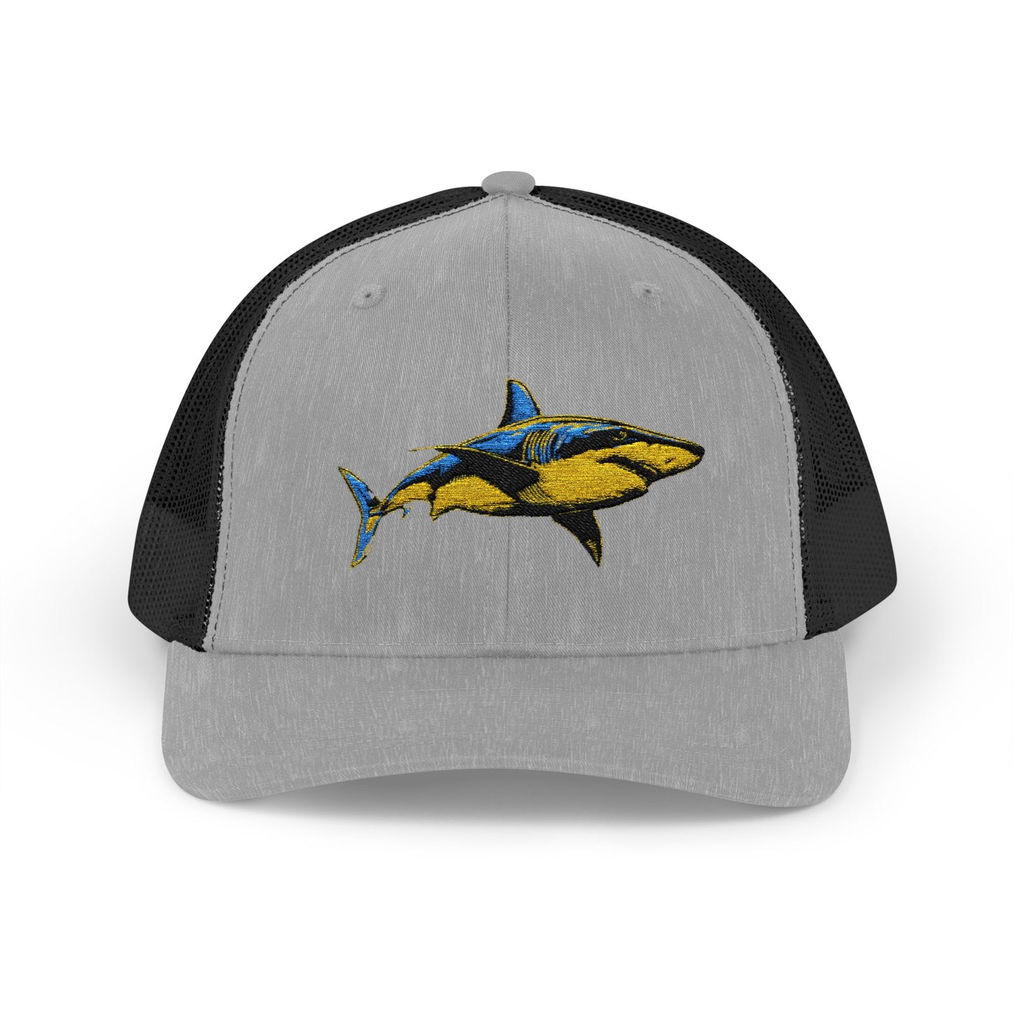 Great White Shark Embroidered Snapback Cap