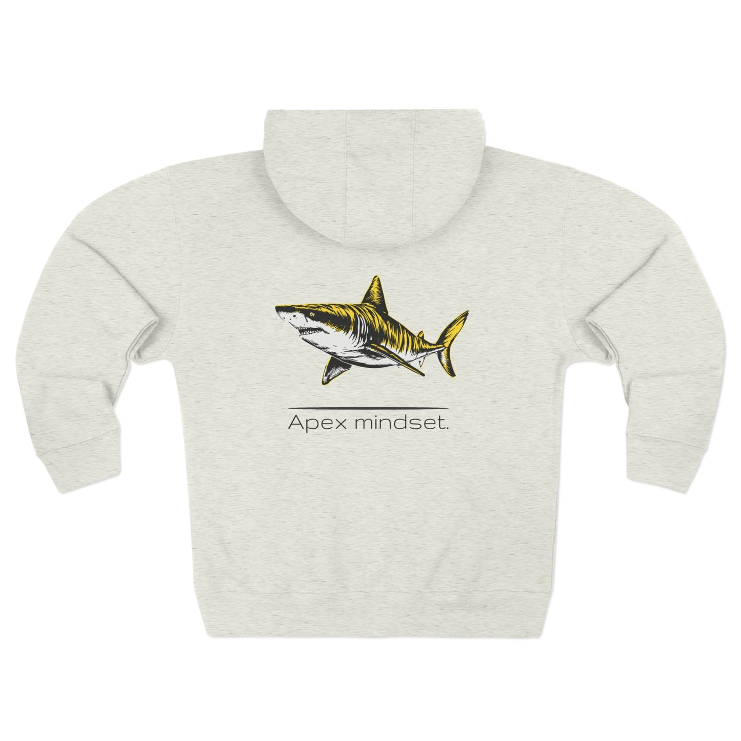 Tiger Shark "Apex mindset" Graphic Unisex Comfort Zip Hoodie