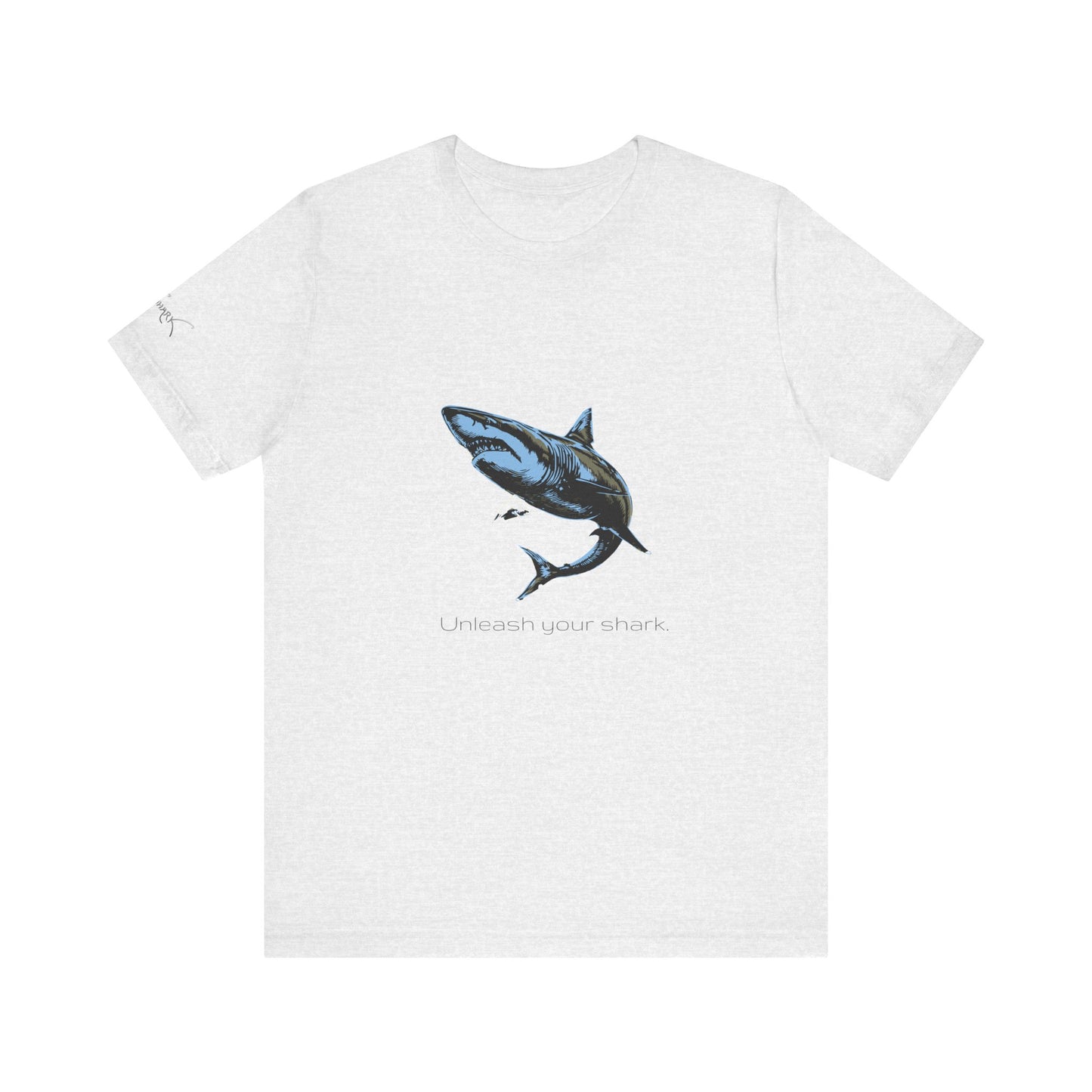Great White Shark "Unleash your shark" Graphic Unisex Jersey Tee