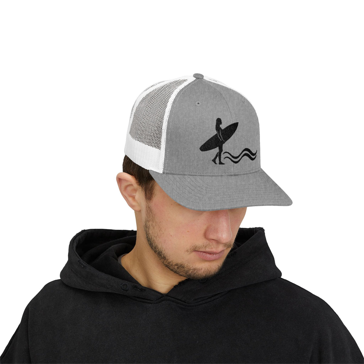 Surfer Silhouette Snapback Hat
