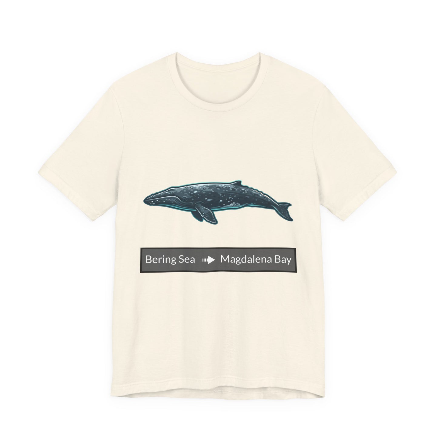 Gray Whale Tee - Migration "Bering Sea to Magdalena Bay"