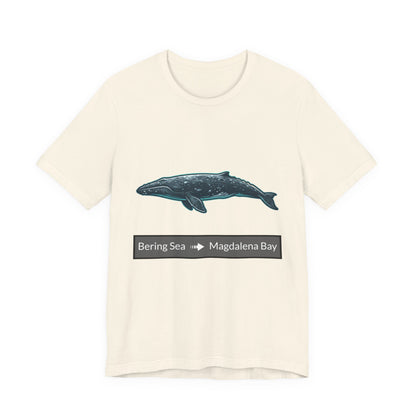 Gray Whale Tee - Migration "Bering Sea to Magdalena Bay"