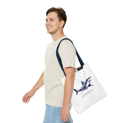 Shark Tote Bag — 'Ocean Authority' & 'Unleash Your Shark' Printed Tote
