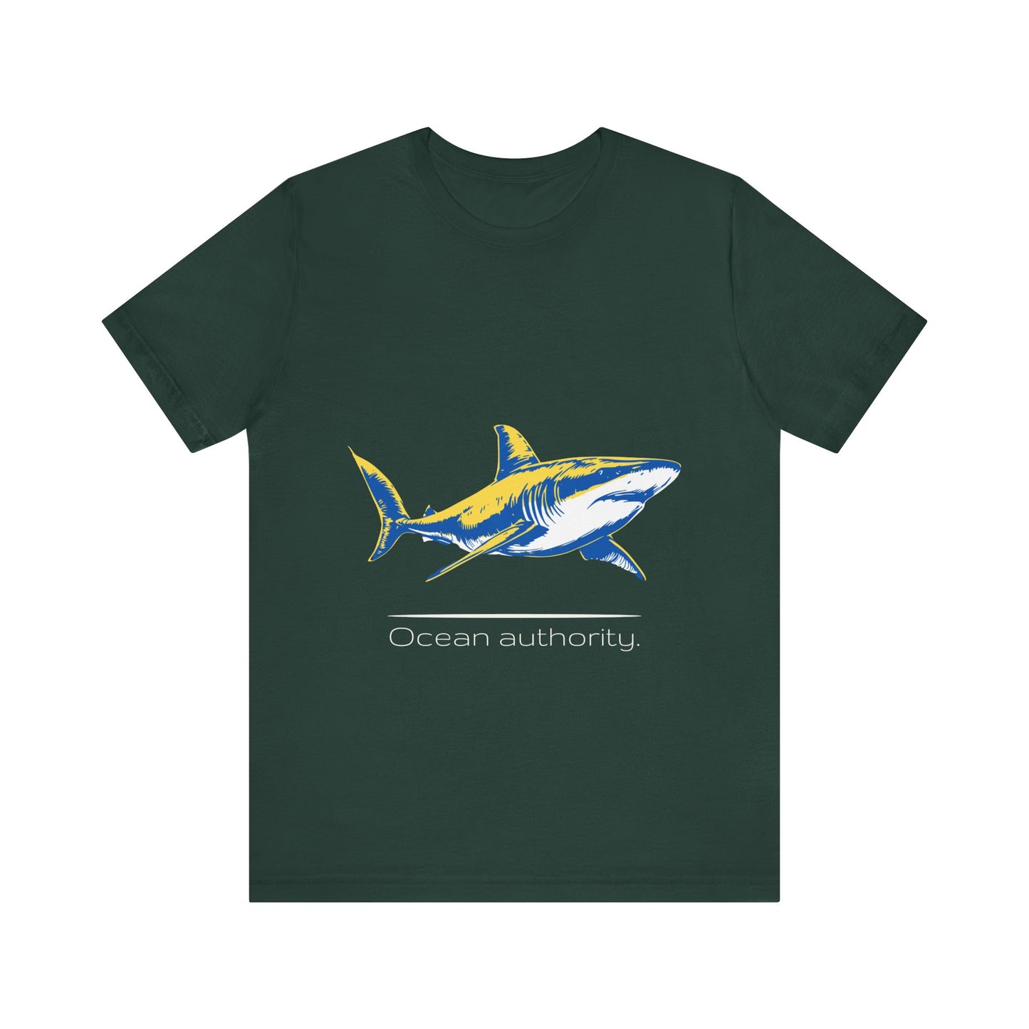 Great White Shark "Ocean authority" Graphic Unisex Jersey Tee
