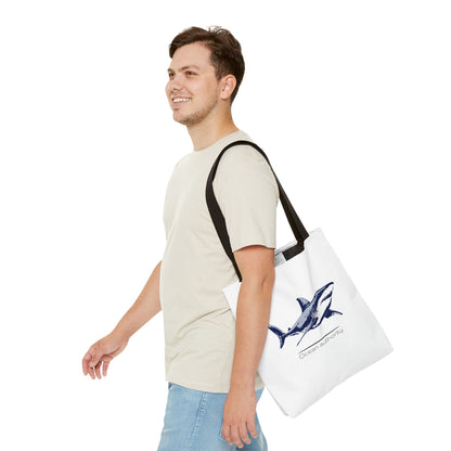 Shark Tote Bag — 'Ocean Authority' & 'Unleash Your Shark' Printed Tote