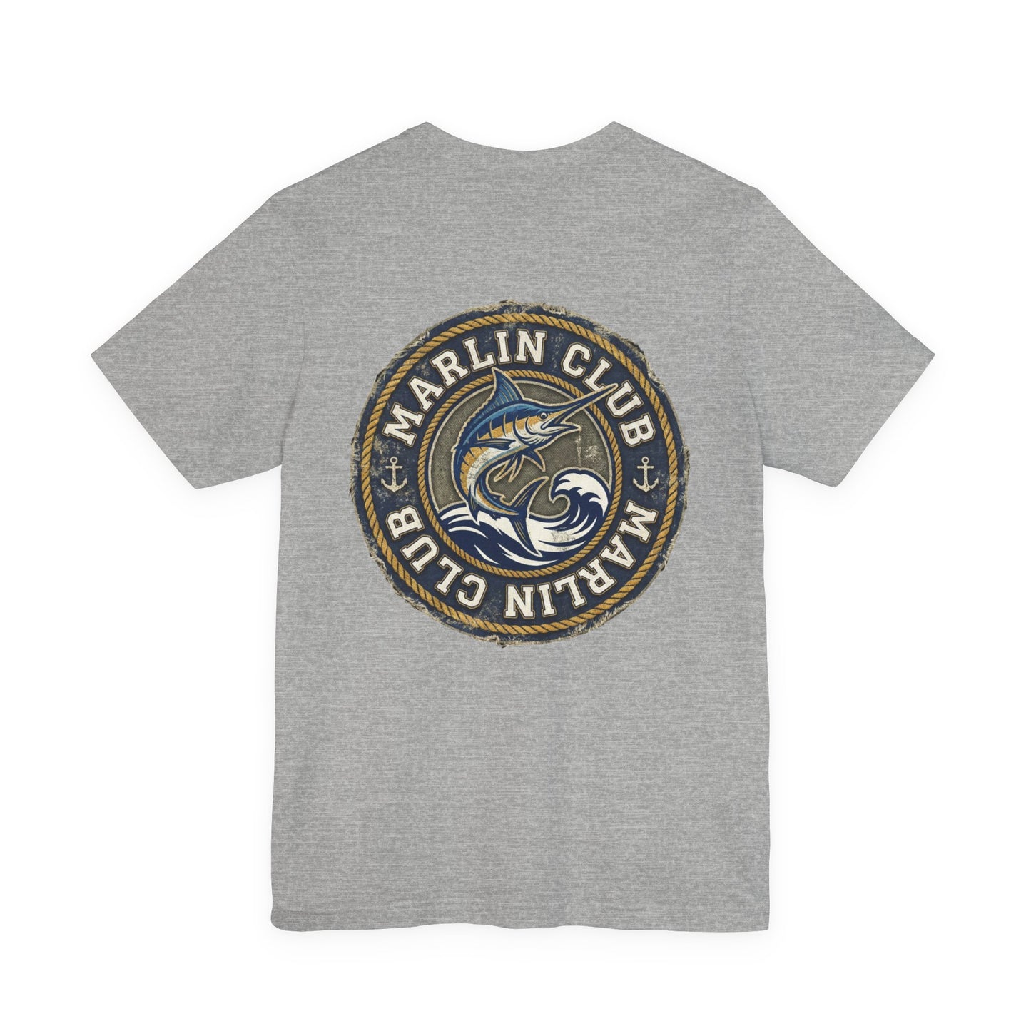 Marlin Club Tee - Back Image (Small Badge on Front)