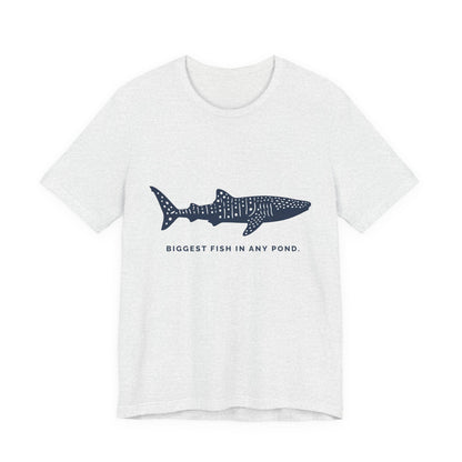 Shark Tee –  Whale Shark Silhouette "Biggest Fish In Any Pond"