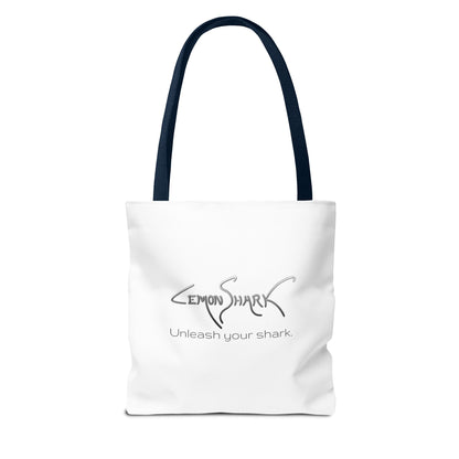 Shark Tote Bag — 'Ocean Authority' & 'Unleash Your Shark' Printed Tote