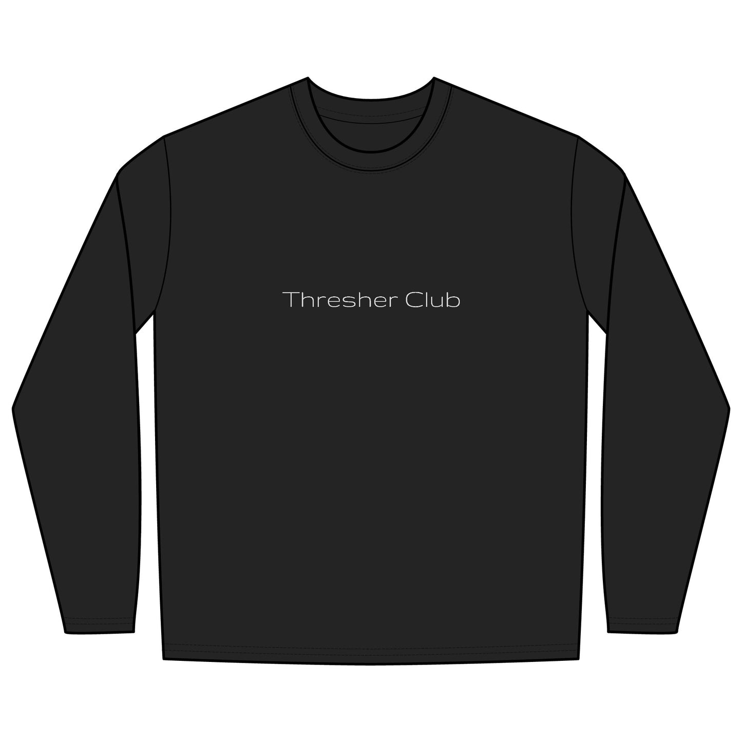 Rash Guard — Thresher Club (Back Image, Front Text)