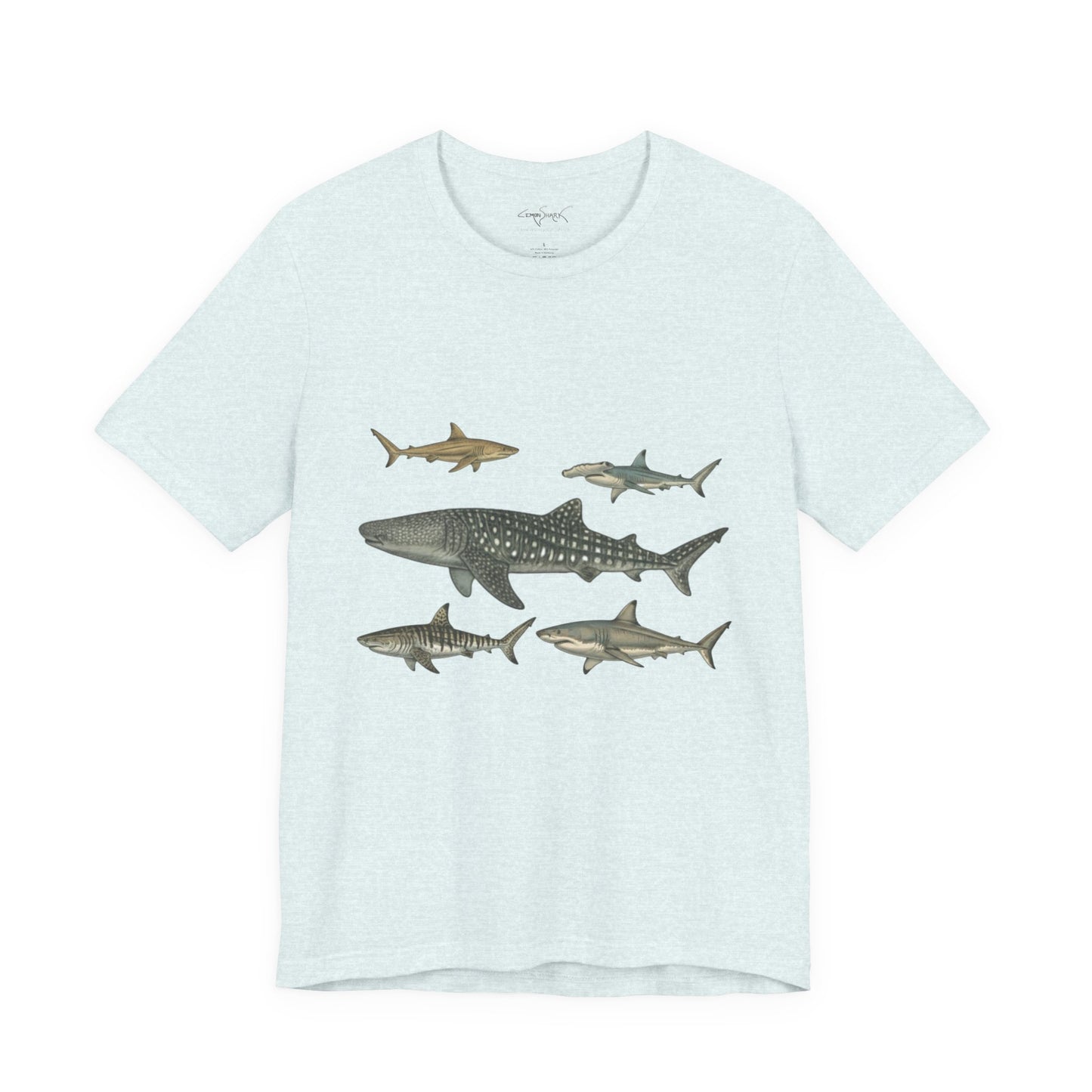 Shark Tee - Ocean's Five (Logo on Back)