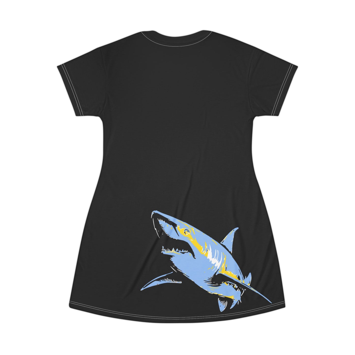 Shark T-Shirt Dress - Blue Shark Solo
