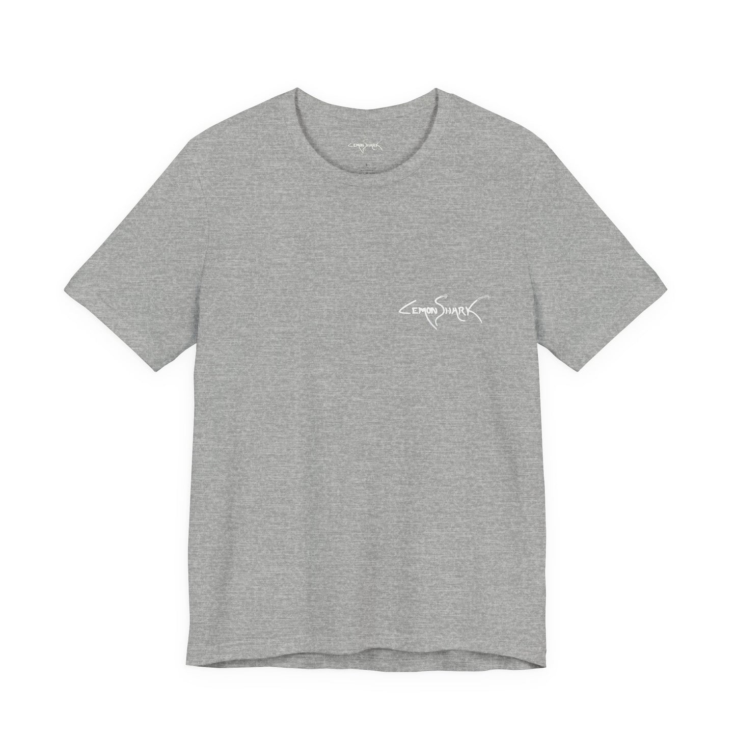 Dolphin Woodblock Tee - Wave (Back Image, Front Logo)