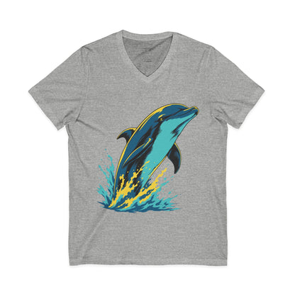 •V• Dolphin V-Neck Tee — Big Splash
