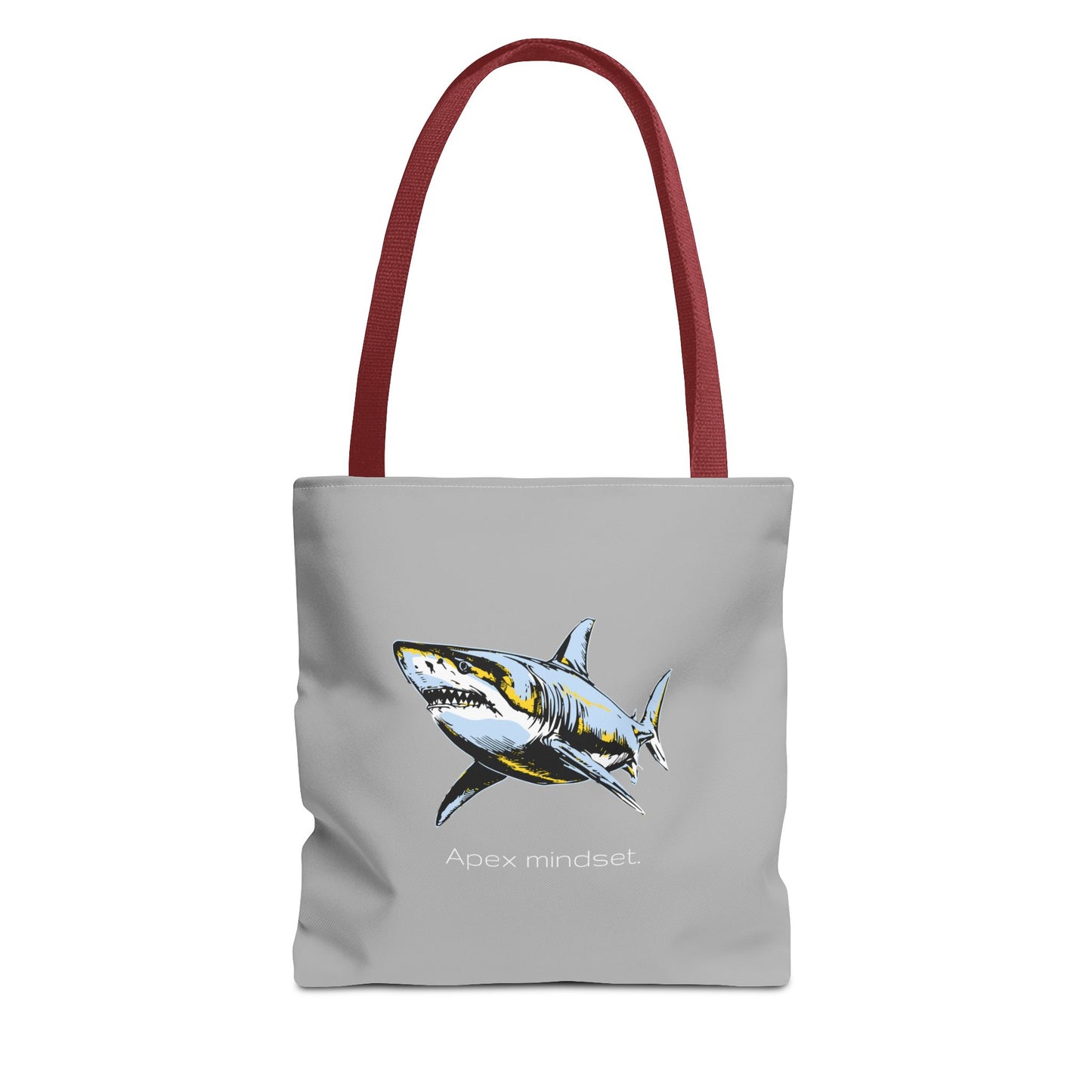 Shark Tote Bag - "Apex Mindset" Graphic Ocean Shopper