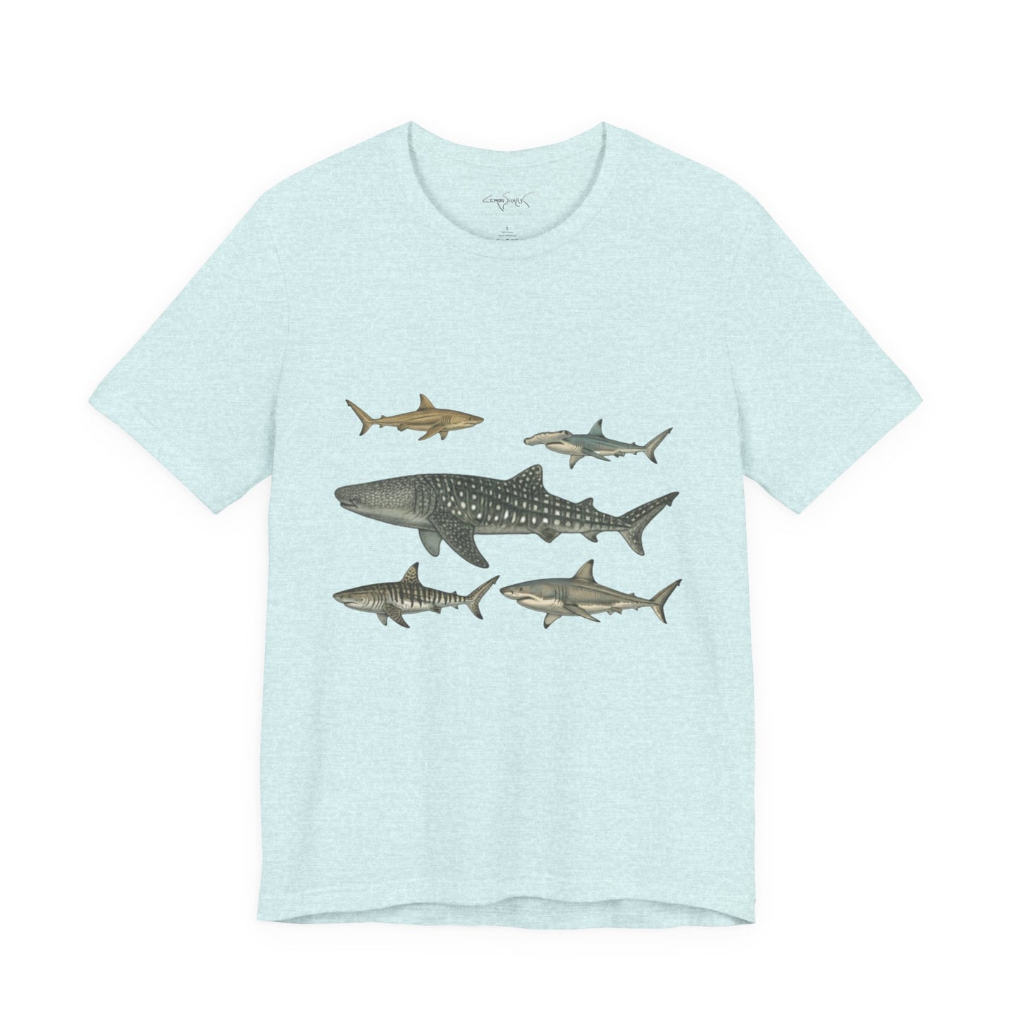 Shark Tee - Ocean's Five (Logo on Back)