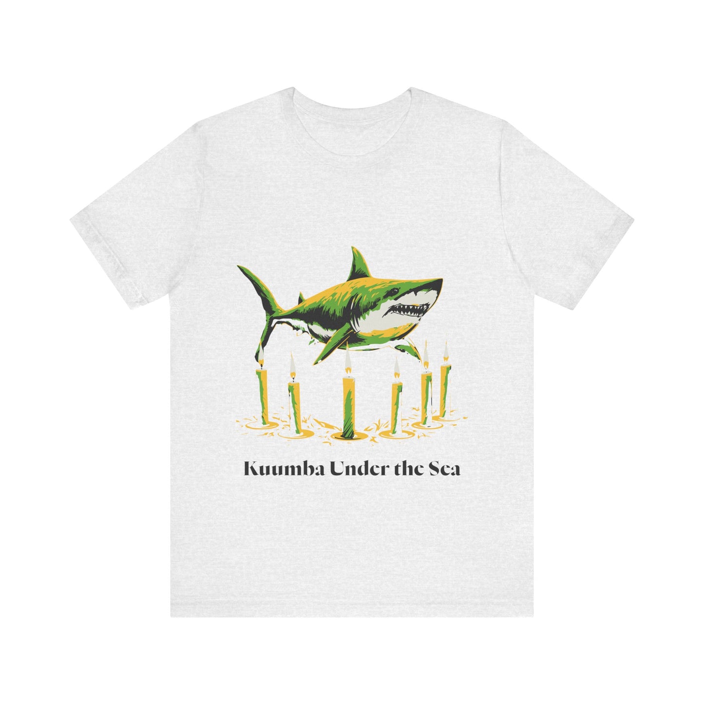 Kwanzaa Shark Tee - Kuumba Under the Sea Graphic Unisex Jersey Tee