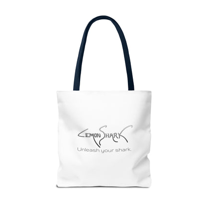 Shark Tote Bag — 'Ocean Authority' & 'Unleash Your Shark' Printed Tote