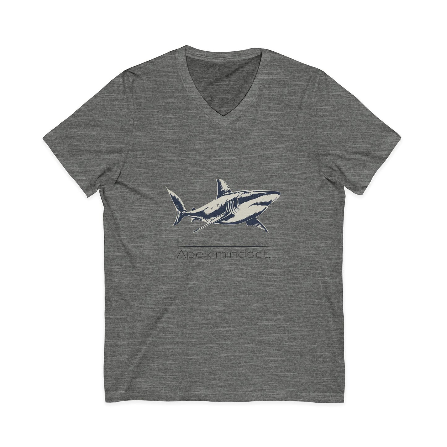 Great White Shark "Apex mindset" V-Neck Graphic Unisex Jersey Tee