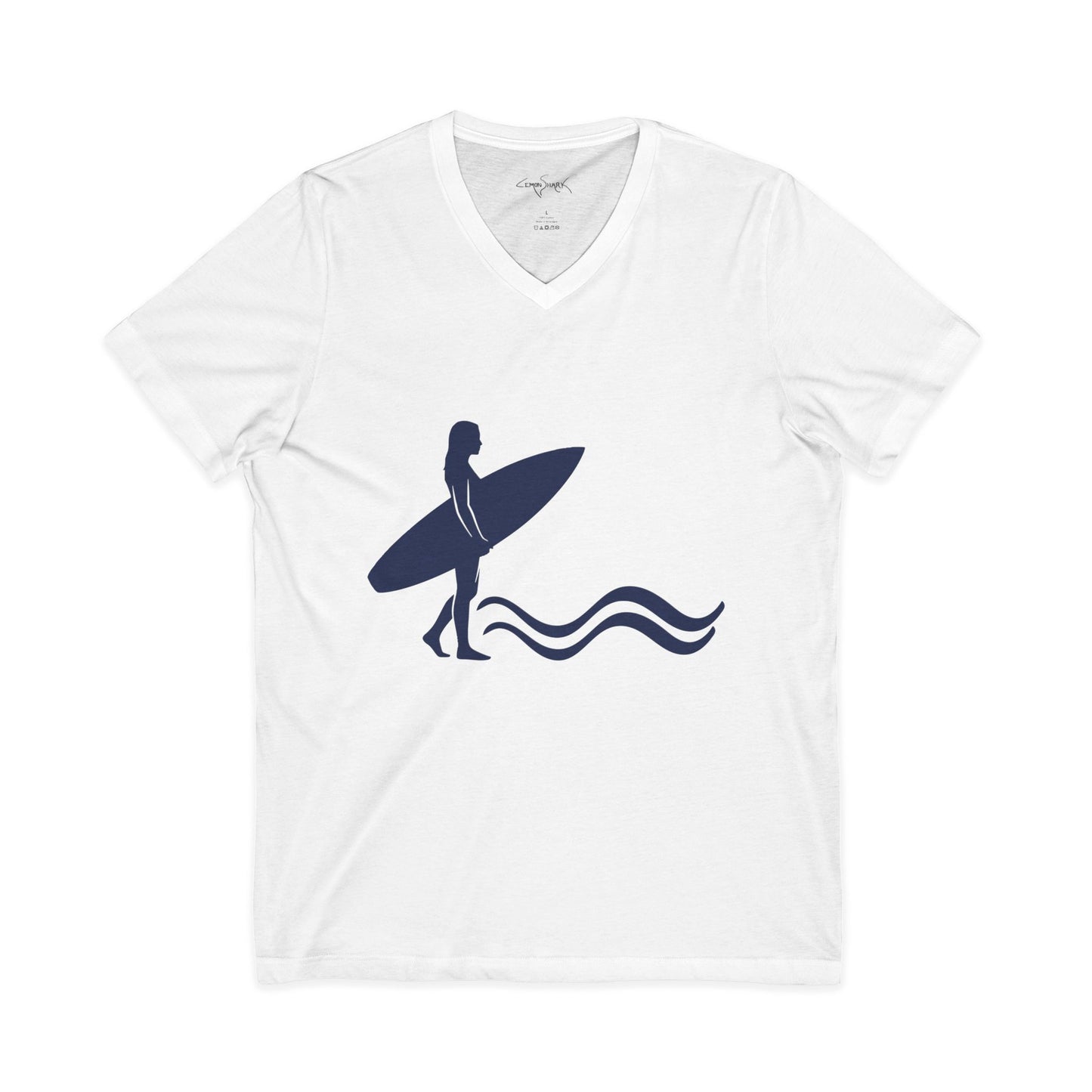 •V• Surfer V-Neck Tee - Silhouette