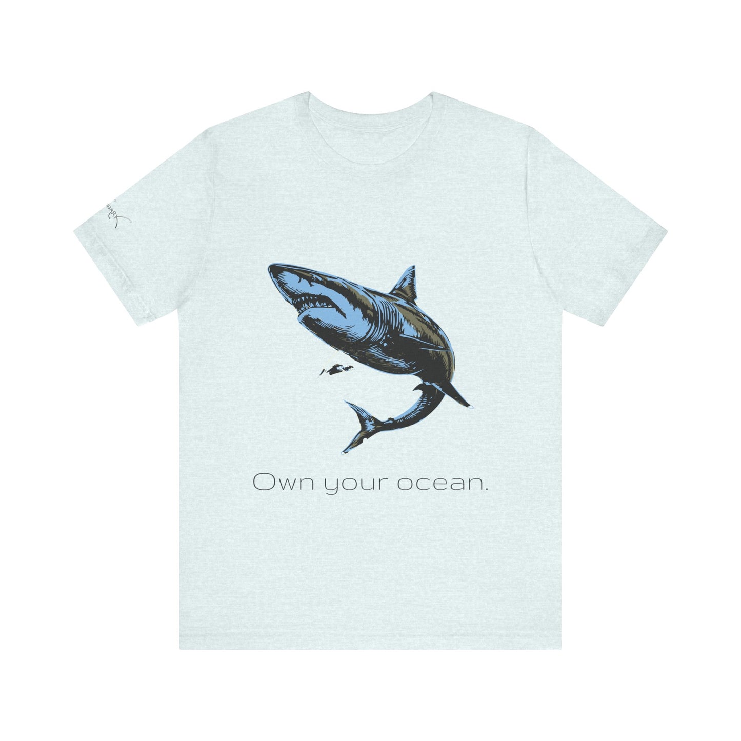 Great White Shark "Own your ocean" Graphic Unisex Jersey Tee