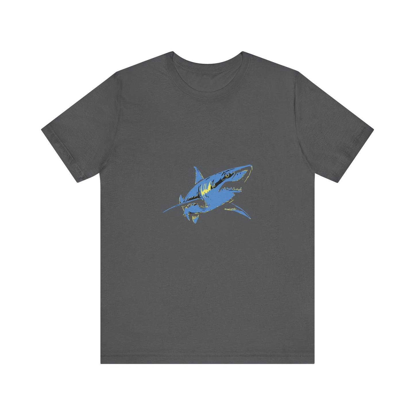 Vintage Blue Shark Graphic Unisex Jersey Tee