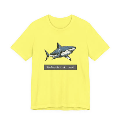 Shark Tee - San Francisco to Hawaii