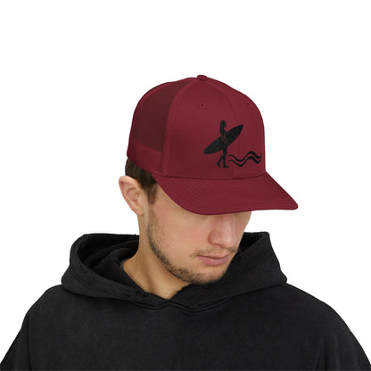 Surfer Silhouette Snapback Hat