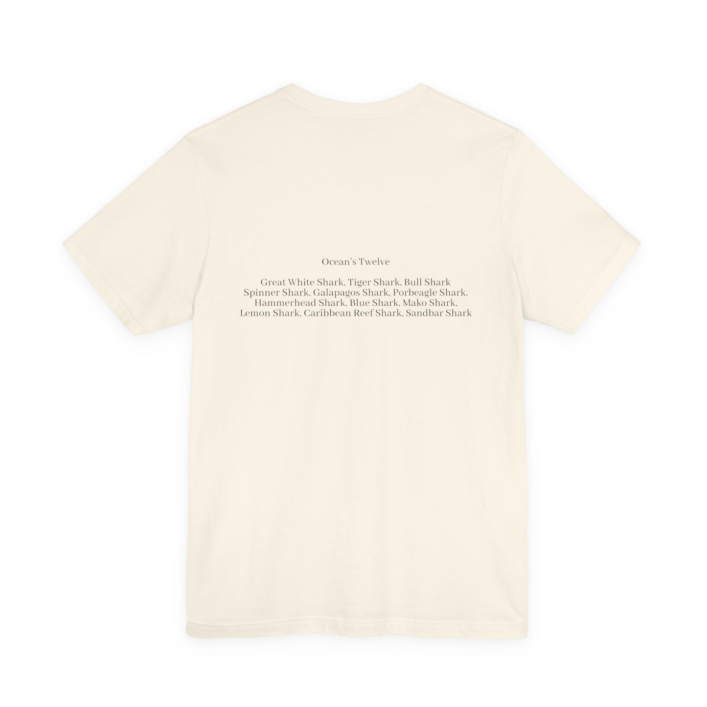 Shark Tee - Ocean's Twelve (Shark List on Back)
