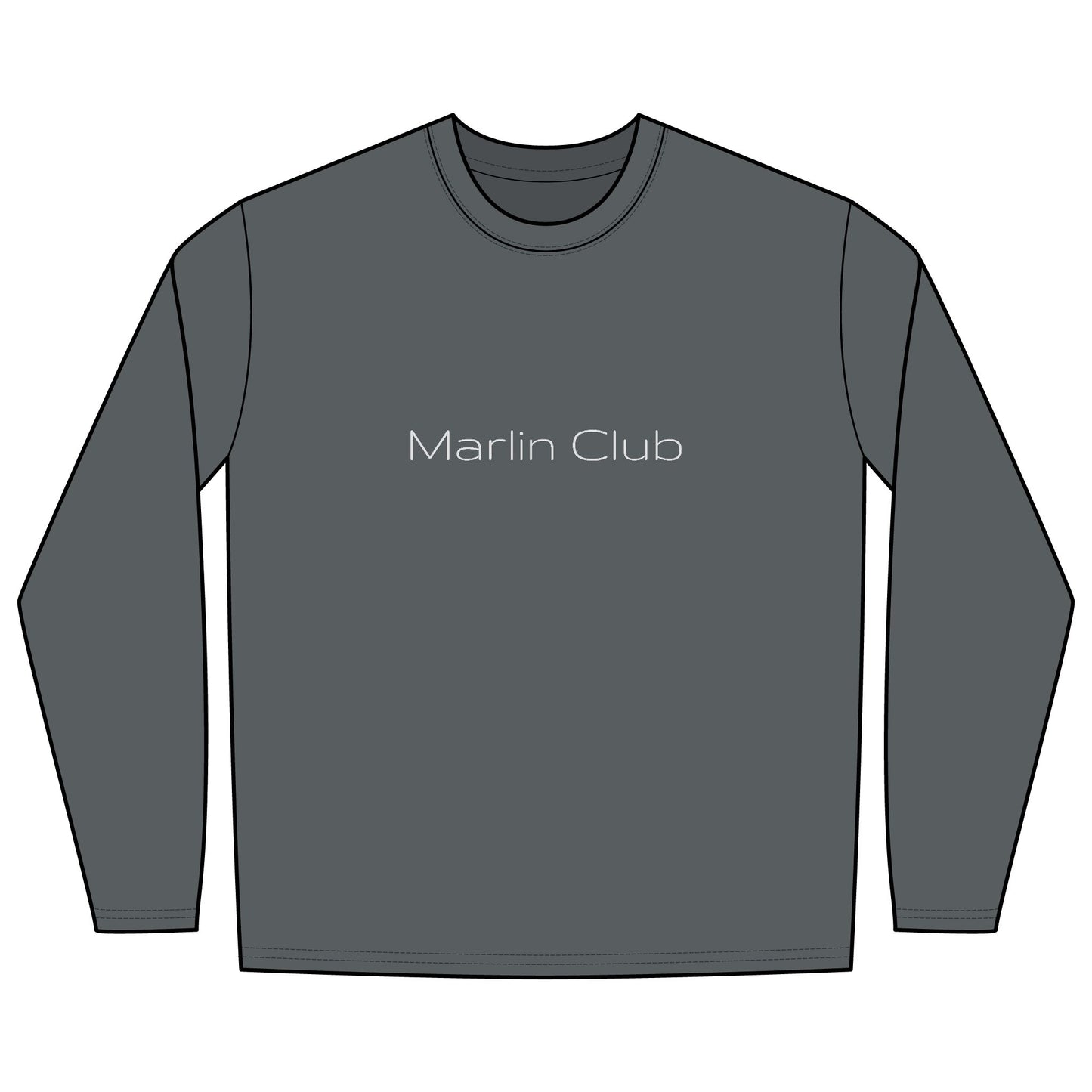 Rash Guard – Marlin Club (Back Image, Front Text)