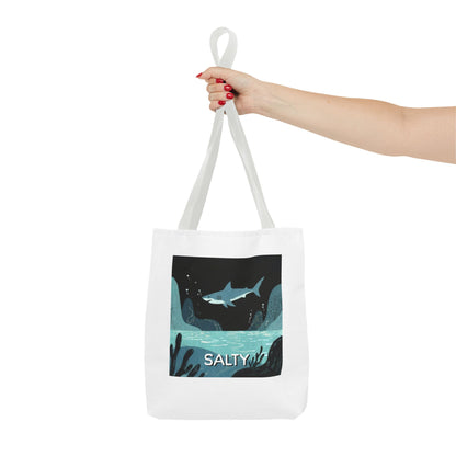 Shark Tote Bag - "Salty"