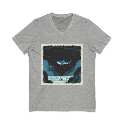 •V• Shark V-Neck Tee - Zen