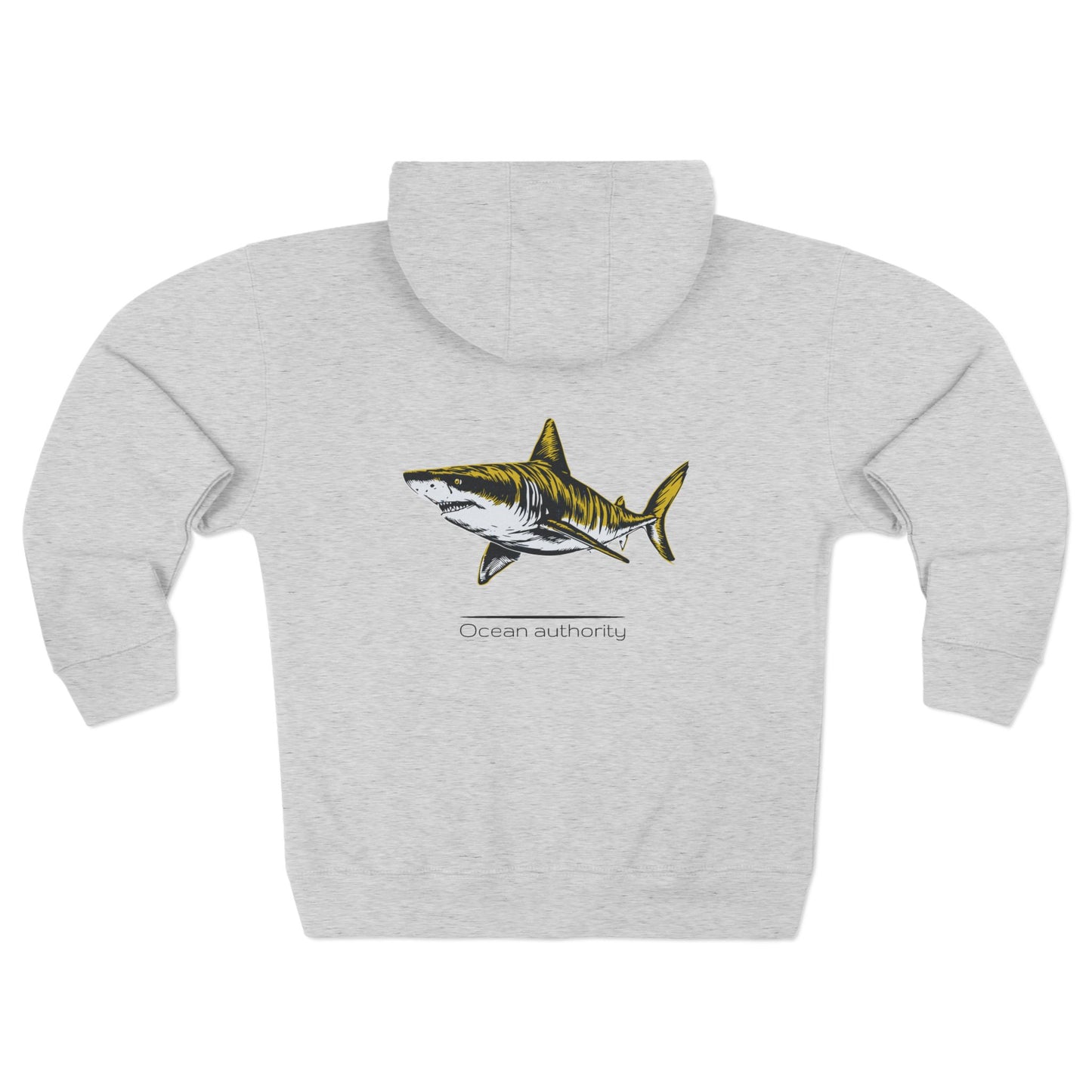 Tiger Shark "Ocean authority" Graphic Unisex Comfort Zip Hoodie