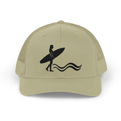 Surfer Silhouette Snapback Hat